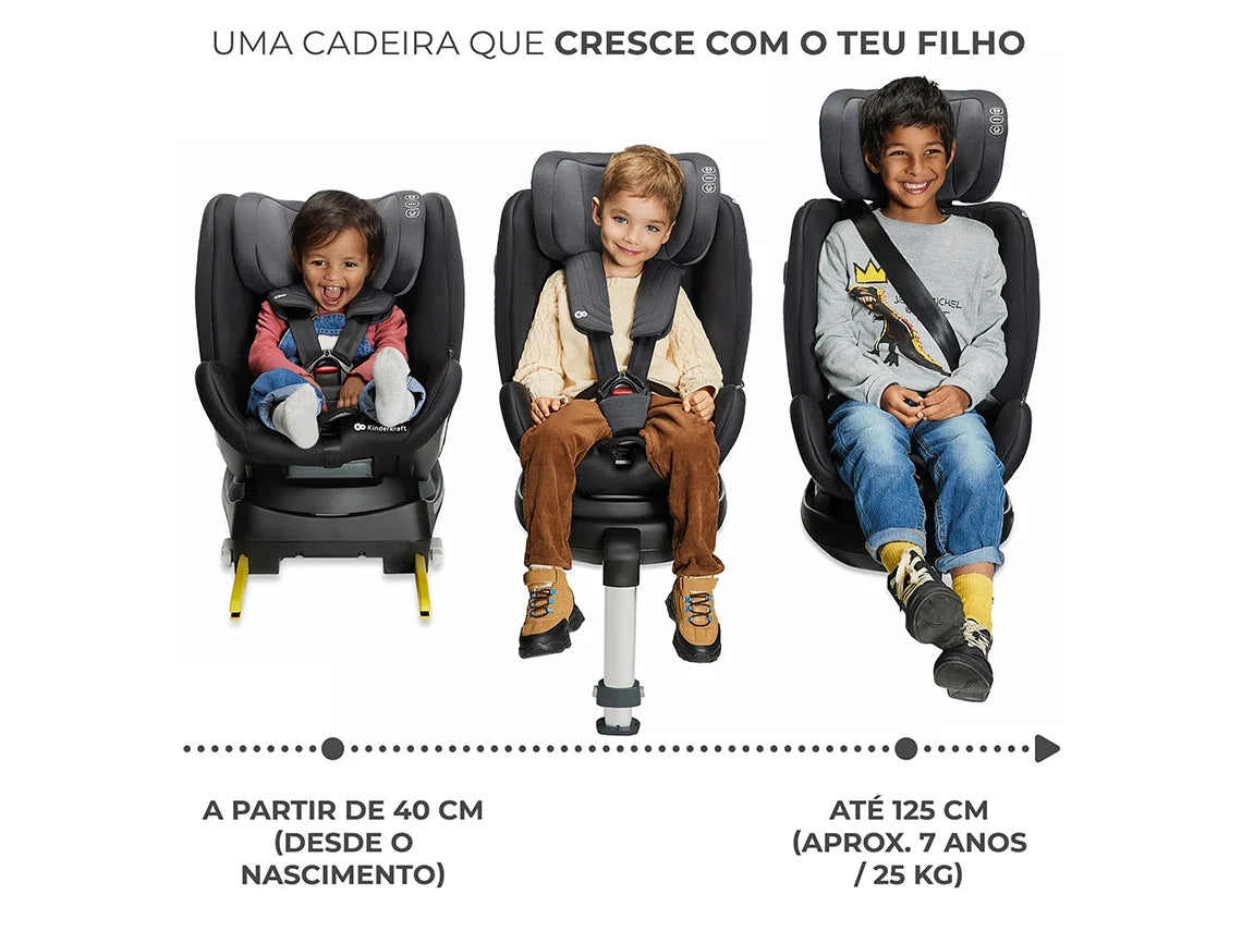 Cadeira Auto KINDERKRAFT Xrider - Grupo 0-1-2 (Cinzento)